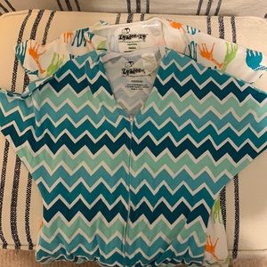 TWO zipadee-zip suits, one S, one M, never worn!